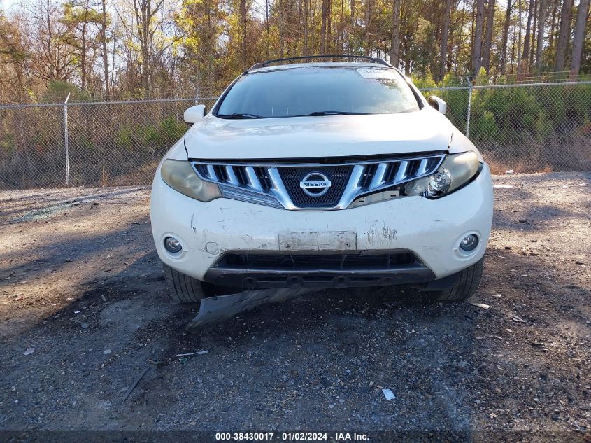 JN8AZ18U59W019617 2009 Nissan Murano Sl