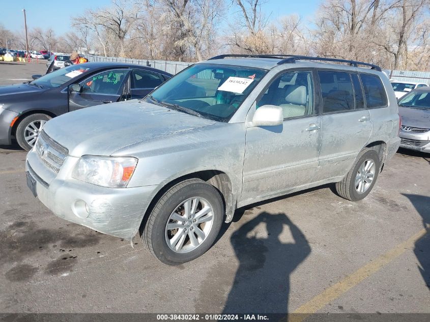 JTEEW21A160014243 2006 Toyota Highlander Hybrid V6