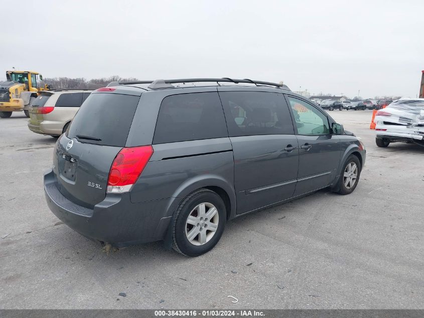 5N1BV28U34N315991 2004 Nissan Quest 3.5 Sl