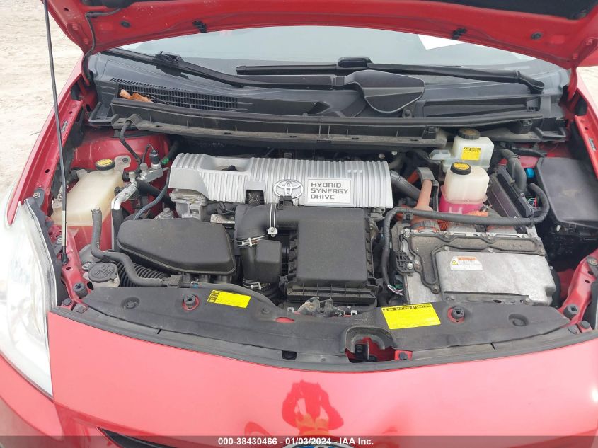2010 Toyota Prius Iv VIN: JTDKN3DU2A0101471 Lot: 38430466