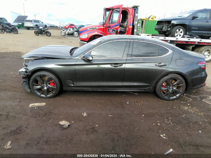 KMTG54TEXPU133819 2023 Genesis G70 3.3T Awd