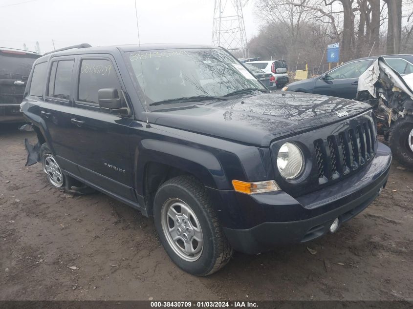 1C4NJRBB3HD138898 2017 Jeep Patriot Sport 4X4