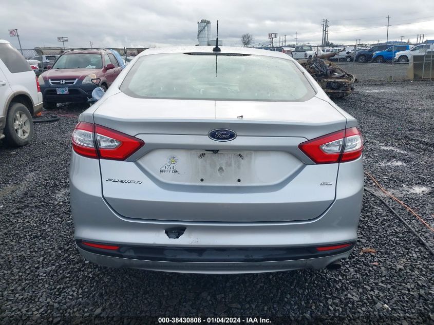 2016 Ford Fusion Se VIN: 3FA6P0H72GR346199 Lot: 38430808