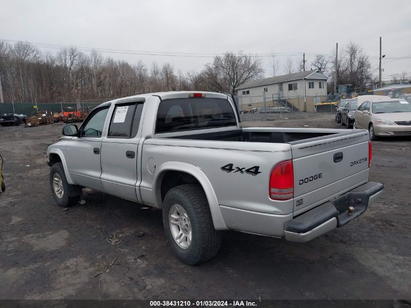 2003 Dodge Dakota Sport/Sxt VIN: 1D7HG38N03S134313 Lot: 38431210