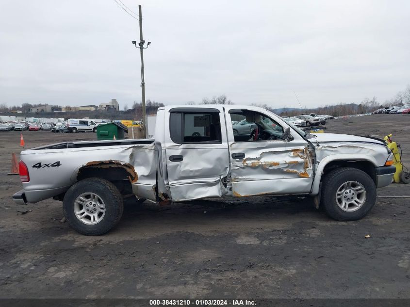 2003 Dodge Dakota Sport/Sxt VIN: 1D7HG38N03S134313 Lot: 38431210