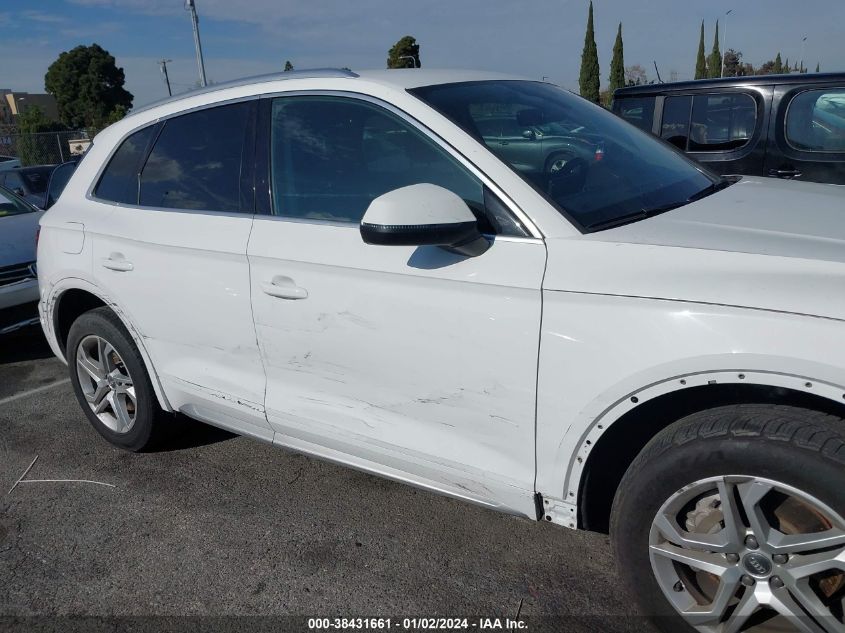 2019 Audi Q5 45 Premium VIN: WA1ANAFY3K2110082 Lot: 38431661