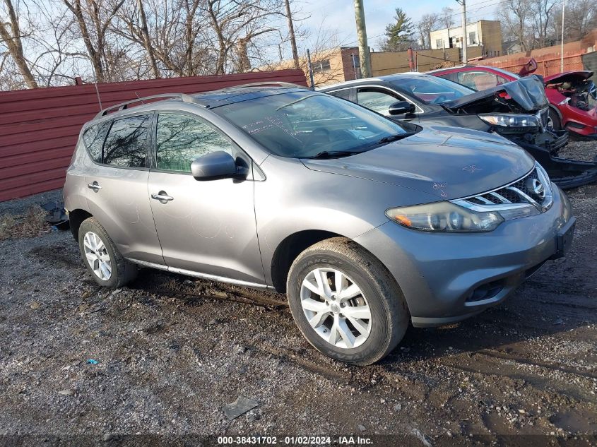 JN8AZ1MW2DW317378 2013 Nissan Murano Sl