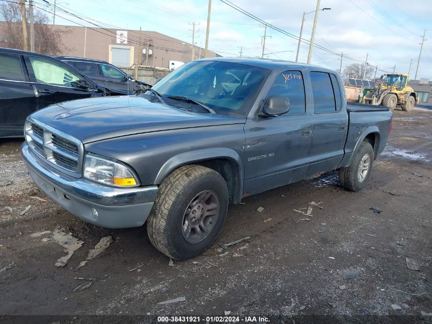 1B7HL48N52S639127 2002 Dodge Dakota Slt