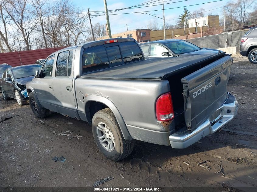 1B7HL48N52S639127 2002 Dodge Dakota Slt