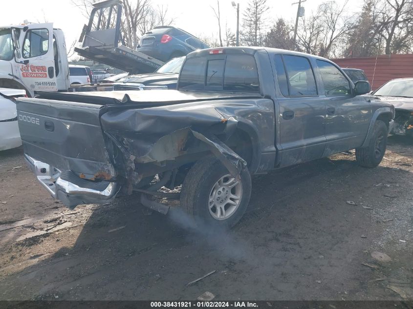 1B7HL48N52S639127 2002 Dodge Dakota Slt