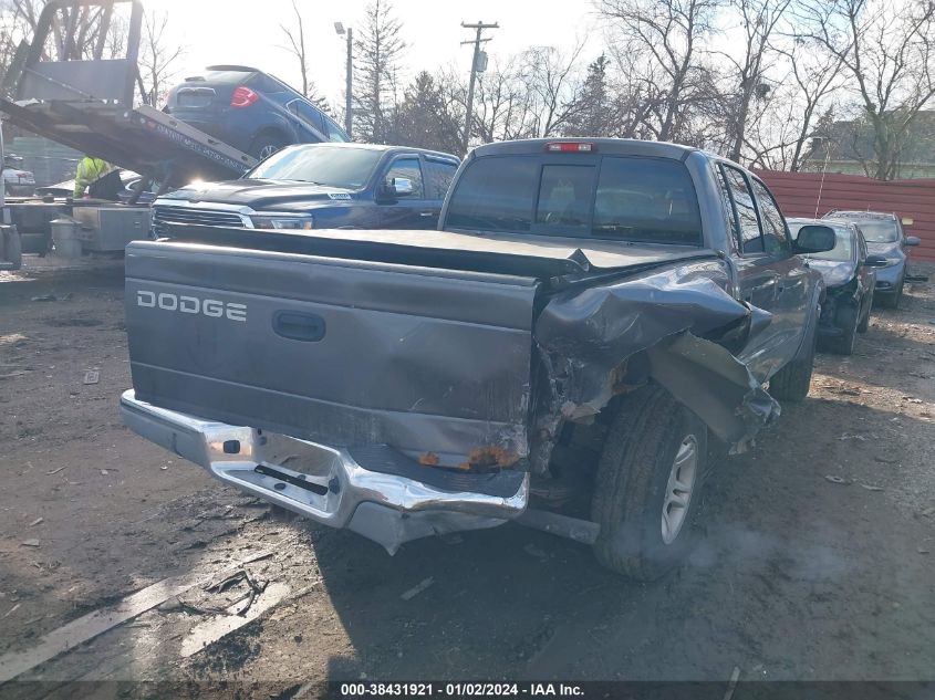 1B7HL48N52S639127 2002 Dodge Dakota Slt