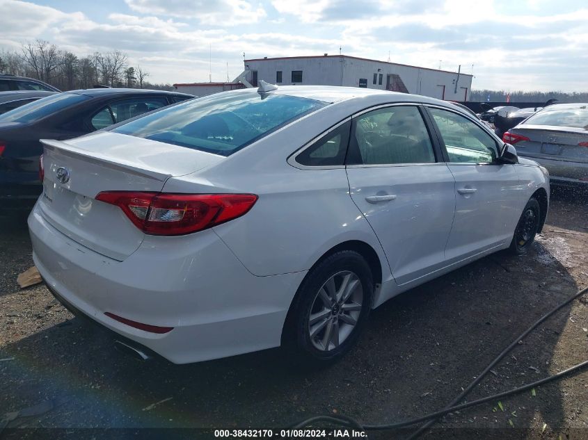 2016 Hyundai Sonata Se VIN: 5NPE24AF4GH262448 Lot: 38432170