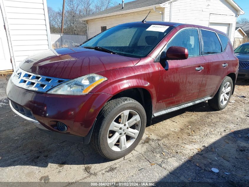 JN8AZ08T36W405742 2006 Nissan Murano S