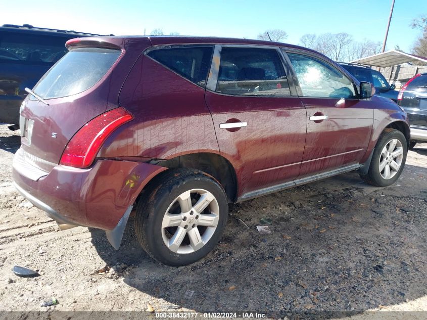 JN8AZ08T36W405742 2006 Nissan Murano S