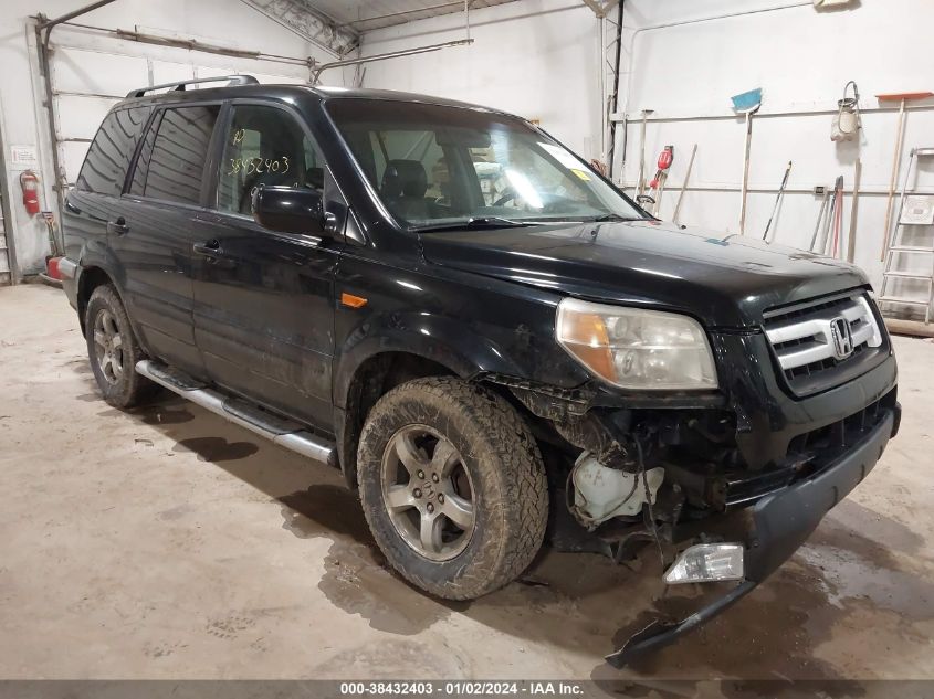 2HKYF18517H525086 2007 Honda Pilot Ex-L