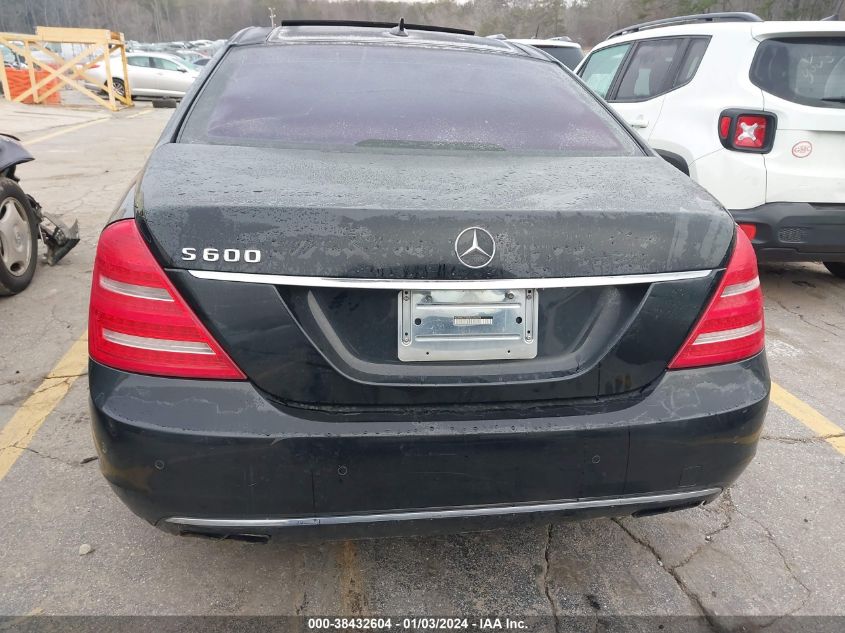 2011 Mercedes-Benz S 600 VIN: WDDNG7GBXBA380095 Lot: 38432604