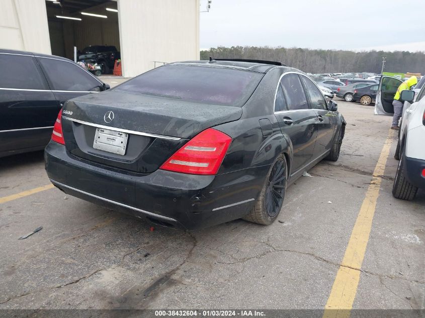 2011 Mercedes-Benz S 600 VIN: WDDNG7GBXBA380095 Lot: 38432604