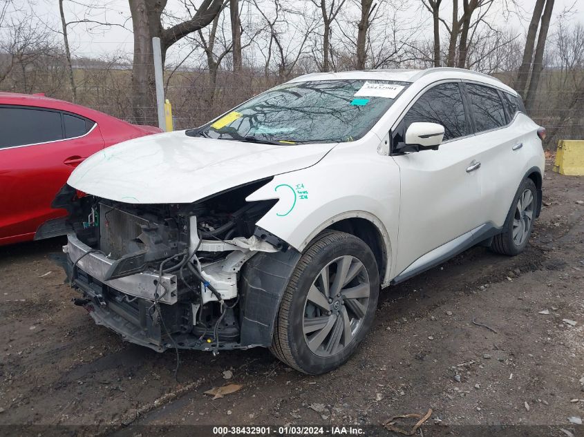 5N1AZ2MS4KN136814 2019 Nissan Murano Sl