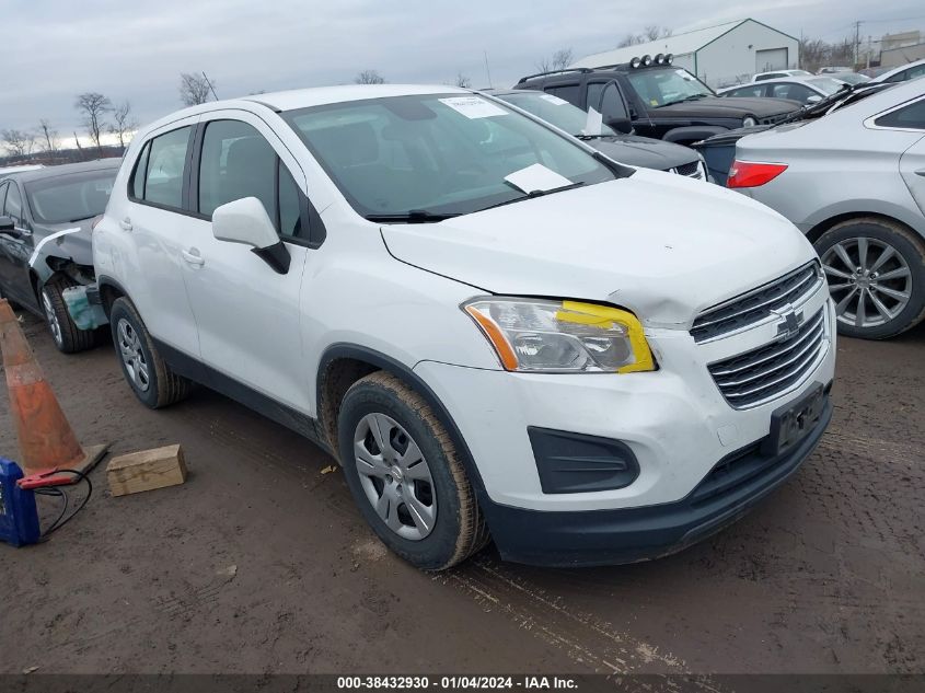 2015 Chevrolet Trax 1Ls VIN: KL7CJKSB9FB109183 Lot: 38432930