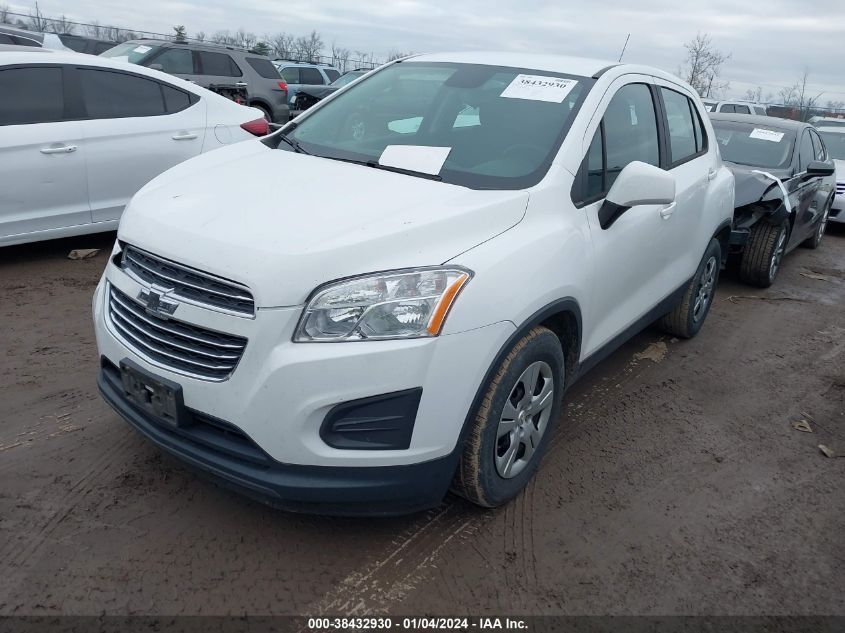 KL7CJKSB9FB109183 2015 Chevrolet Trax 1Ls