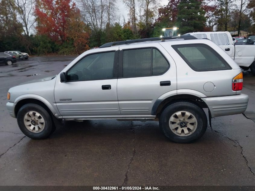 2000 Honda Passport Ex/Lx VIN: 4S6DM58W7Y4408627 Lot: 38432961