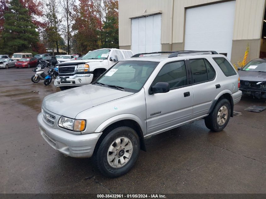 2000 Honda Passport Ex/Lx VIN: 4S6DM58W7Y4408627 Lot: 38432961