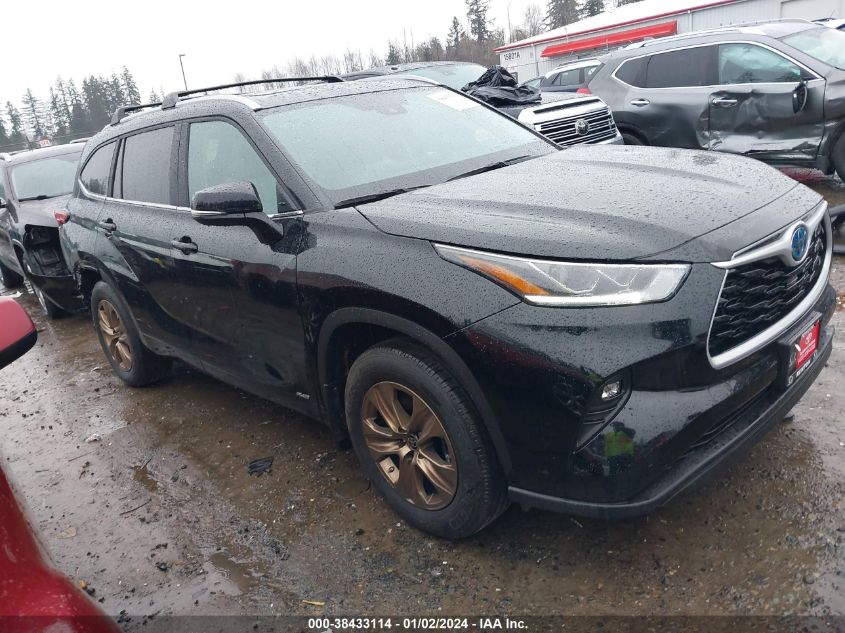 2023 Toyota Highlander Hybrid Xle Bronze VIN: 5TDABRCH0PS599686 Lot: 38433114