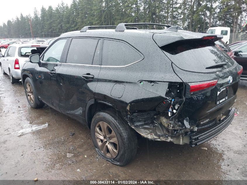 2023 Toyota Highlander Hybrid Xle Bronze VIN: 5TDABRCH0PS599686 Lot: 38433114