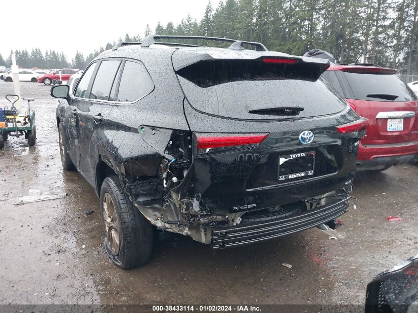 2023 Toyota Highlander Hybrid Xle Bronze VIN: 5TDABRCH0PS599686 Lot: 38433114