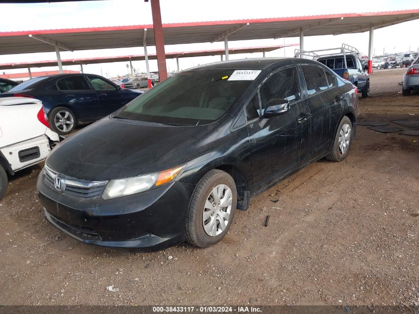 2HGFB2F54CH604204 2012 Honda Civic Lx