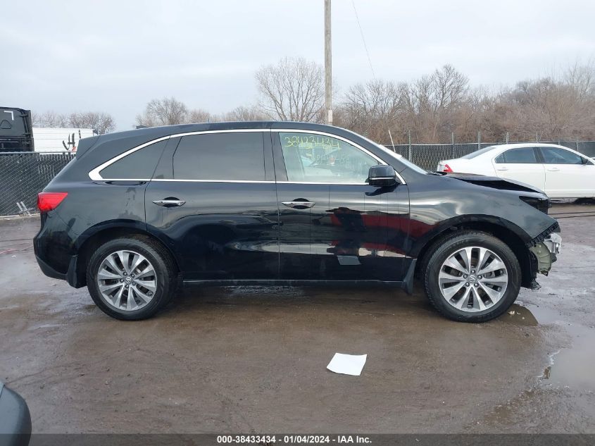 2014 Acura Mdx Technology Package VIN: 5FRYD4H4XEB031415 Lot: 38433434