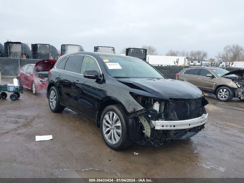 2014 Acura Mdx Technology Package VIN: 5FRYD4H4XEB031415 Lot: 38433434