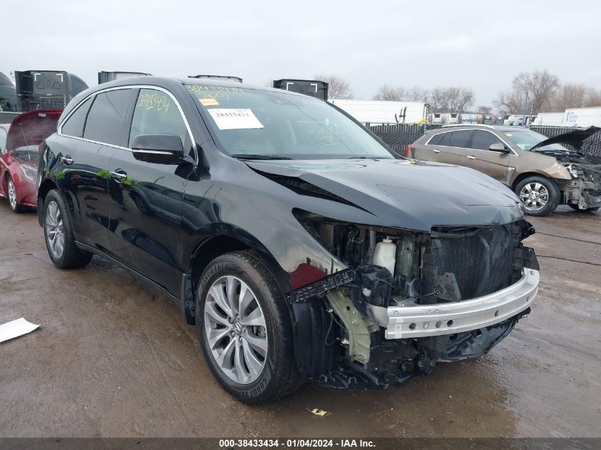 2014 Acura Mdx Technology Package VIN: 5FRYD4H4XEB031415 Lot: 38433434