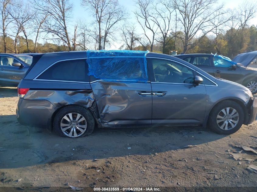 2014 Honda Odyssey Ex-L VIN: 5FNRL5H65EB022282 Lot: 38433559