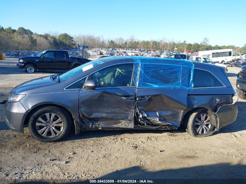 2014 Honda Odyssey Ex-L VIN: 5FNRL5H65EB022282 Lot: 38433559