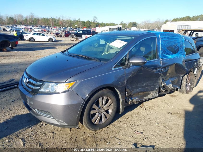 2014 Honda Odyssey Ex-L VIN: 5FNRL5H65EB022282 Lot: 38433559