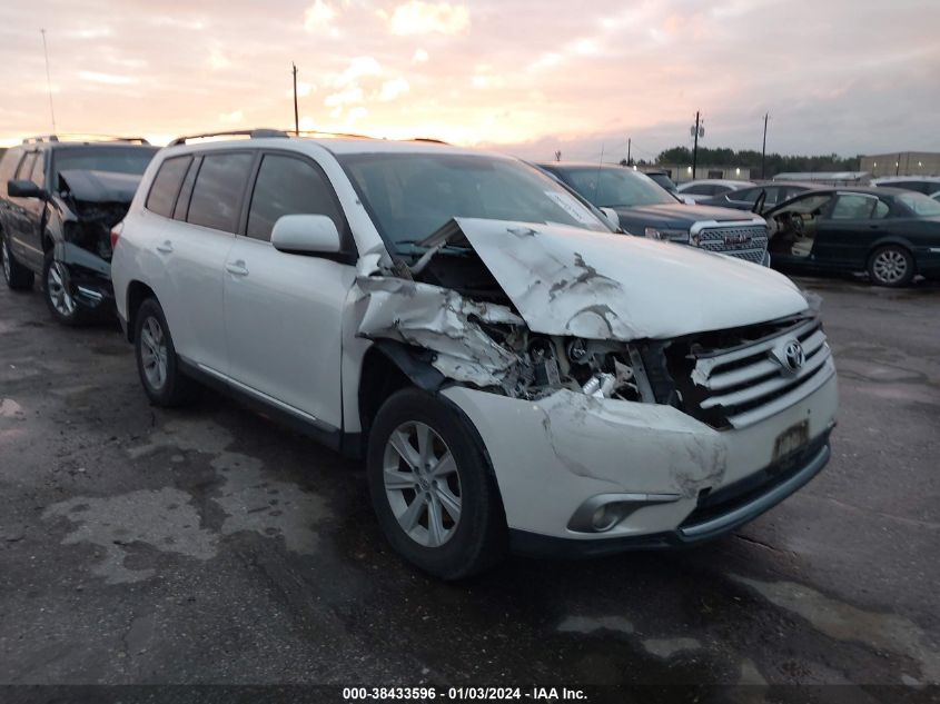 5TDZK3EH2DS103456 2013 Toyota Highlander Se V6