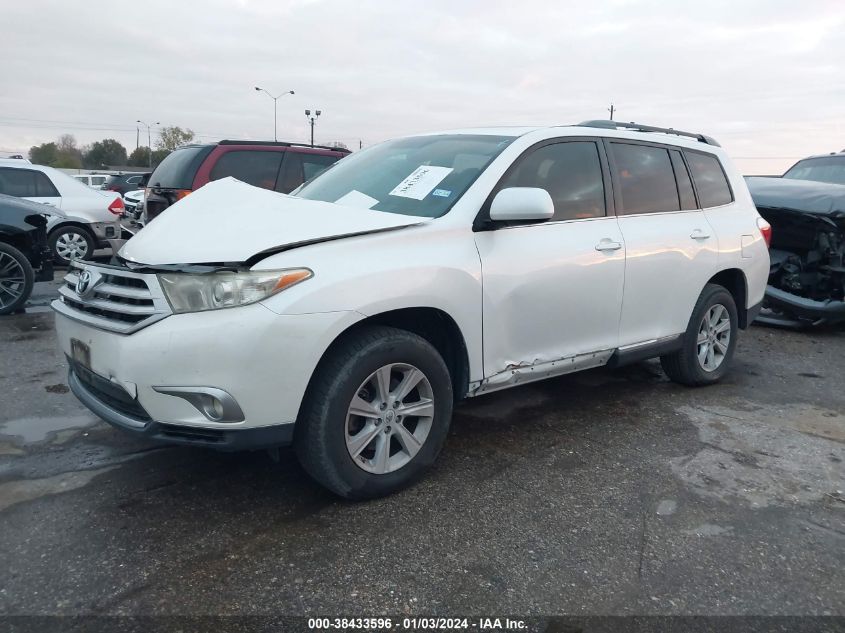 5TDZK3EH2DS103456 2013 Toyota Highlander Se V6