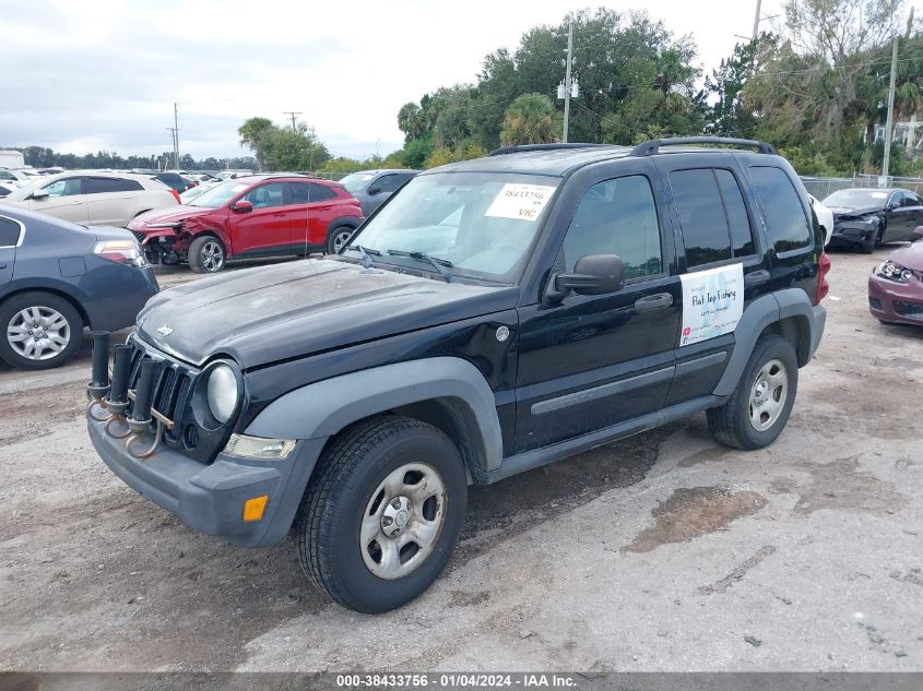 1J4GL48K17W645969 2007 Jeep Liberty Sport