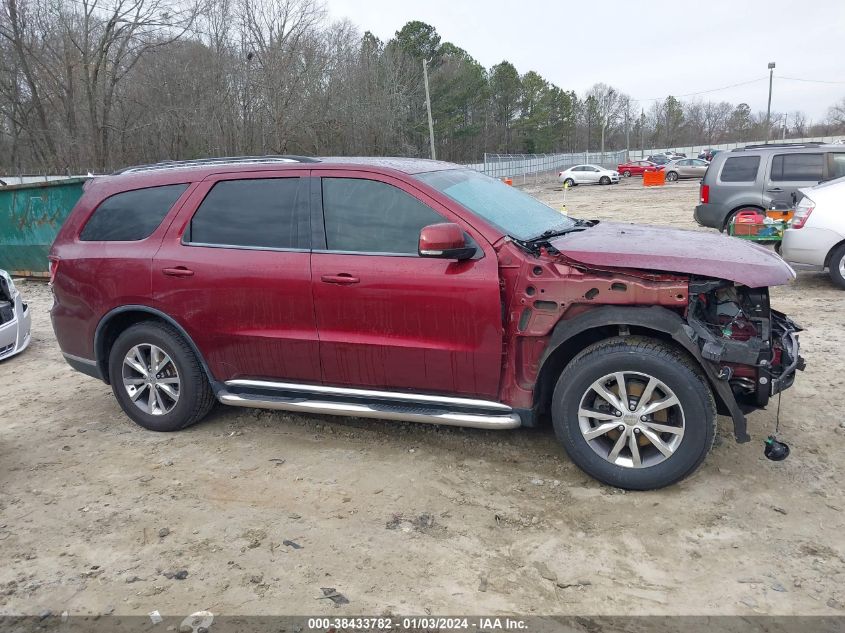 2016 Dodge Durango Limited VIN: 1C4RDHDG0GC459443 Lot: 38433782