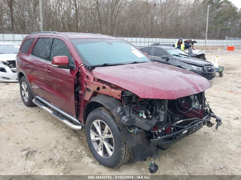 2016 Dodge Durango Limited VIN: 1C4RDHDG0GC459443 Lot: 38433782