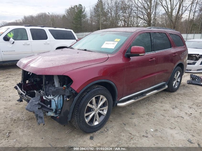 2016 Dodge Durango Limited VIN: 1C4RDHDG0GC459443 Lot: 38433782