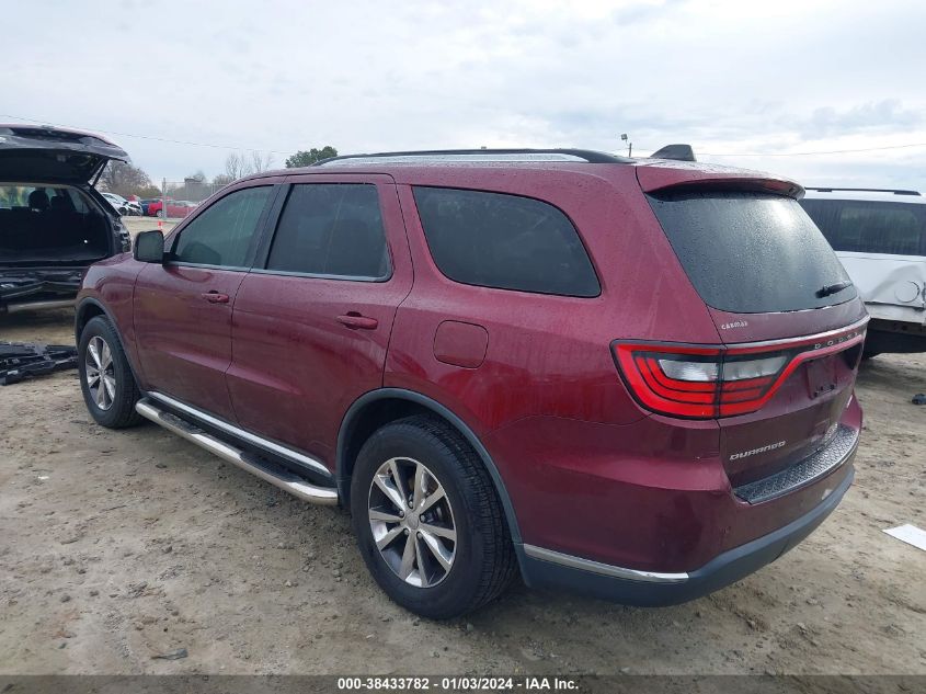 2016 Dodge Durango Limited VIN: 1C4RDHDG0GC459443 Lot: 38433782