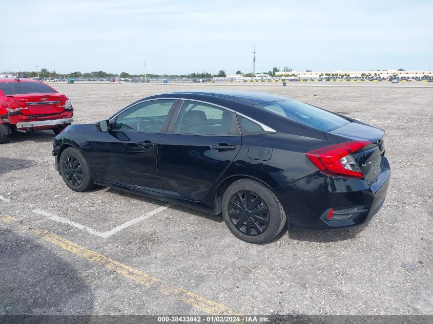 2018 Honda Civic Lx VIN: 19XFC2F56JE027129 Lot: 38433842