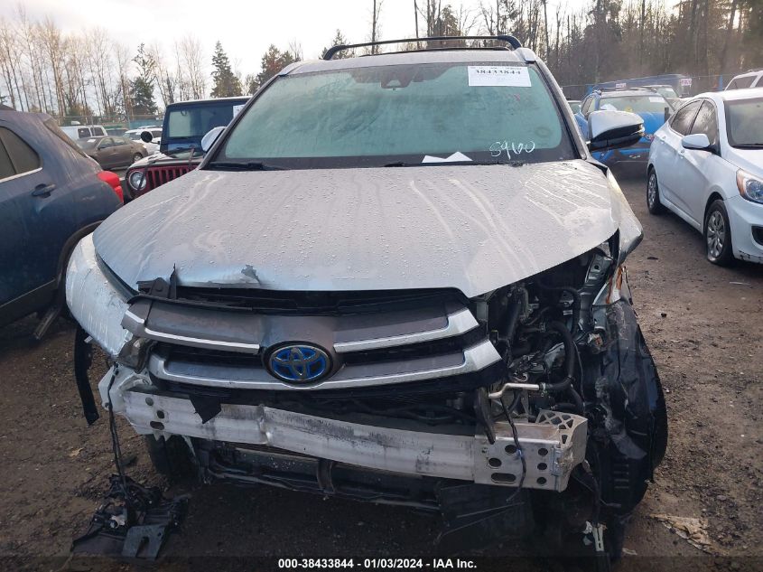 5TDJGRFH6JS048960 2018 Toyota Highlander Hybrid Xle