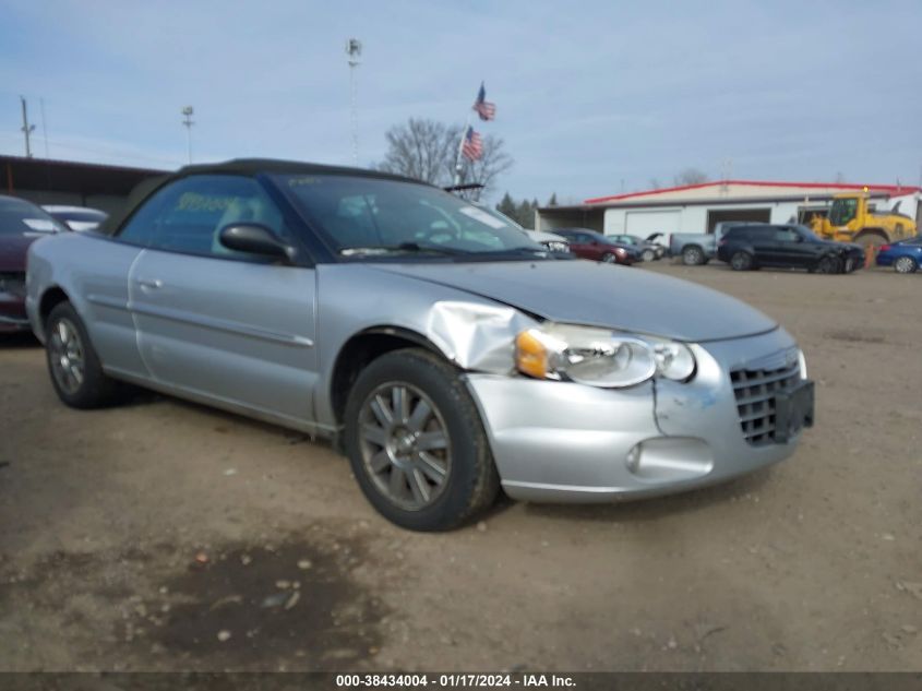 2004 Chrysler Sebring Limited VIN: 1C3EL65R34N243256 Lot: 38434004