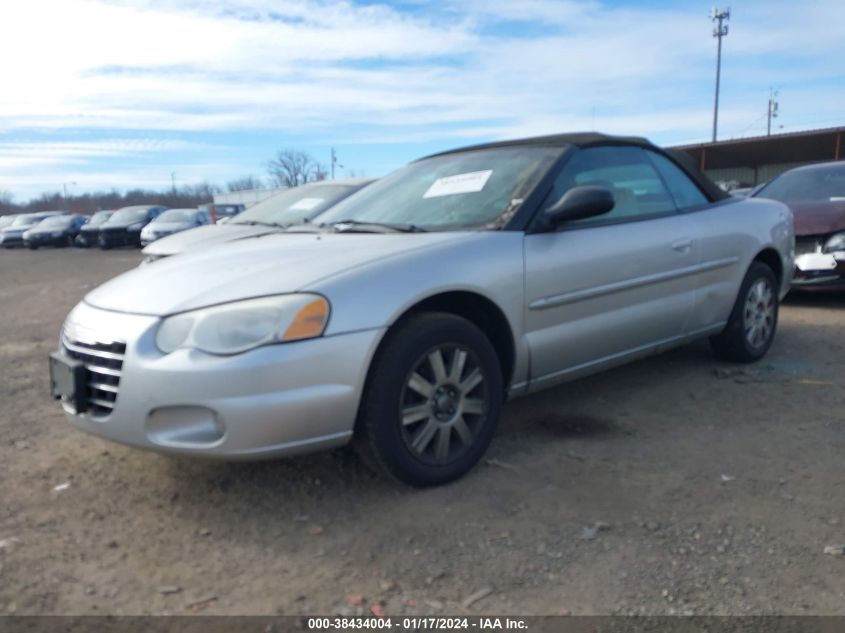 2004 Chrysler Sebring Limited VIN: 1C3EL65R34N243256 Lot: 38434004