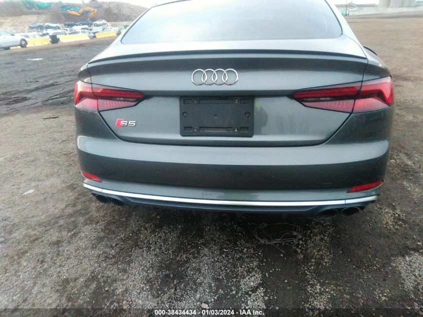 2018 Audi S5 3.0T Premium Plus VIN: WAUB4CF57JA042479 Lot: 38434434