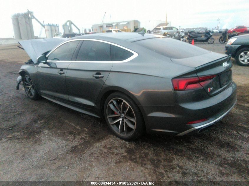 2018 Audi S5 3.0T Premium Plus VIN: WAUB4CF57JA042479 Lot: 38434434