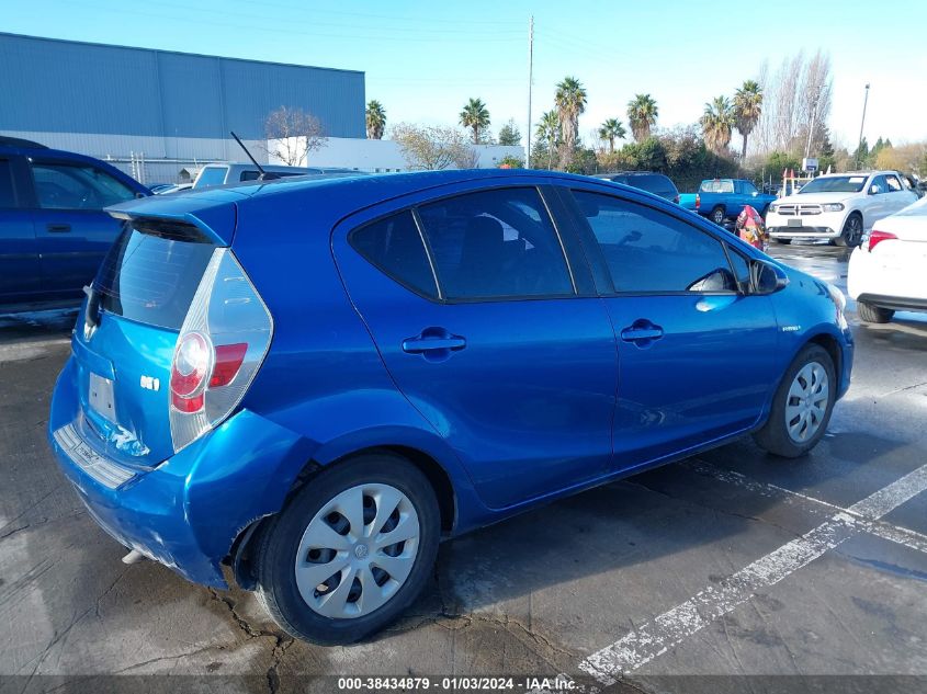 2014 Toyota Prius C One VIN: JTDKDTB31E1564196 Lot: 38434879